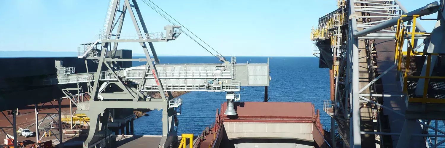 ship loader for iron ore in australia